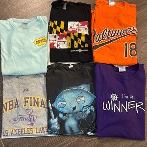 6 vintage tees 4 mediums 2 xl